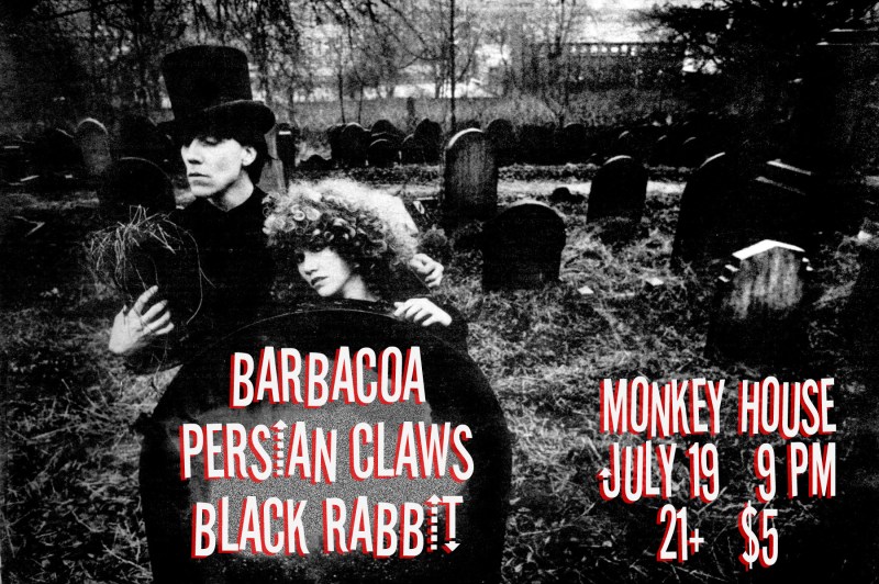 Persian Claws Barbacoa Black Rabbit at The Monkey House July 19 2012 Winooski Burlington VT