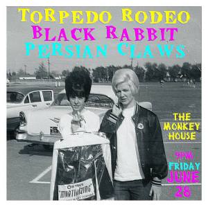 punk at the monk! garage rock night at the monkey house winooski vt persian claws black rabbit torpedo rodeo june 28 2013 punk rock live show