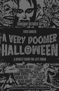 monkey house 10.31.14 halloween show with vultures of cult, zero circle, doom service, viscious gift and black rabbit