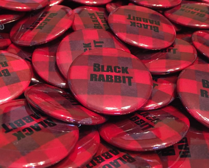 Black Rabbit Red Flannel Hash Buttons